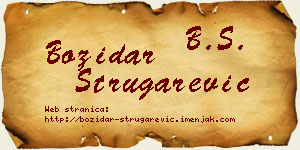 Božidar Strugarević vizit kartica
